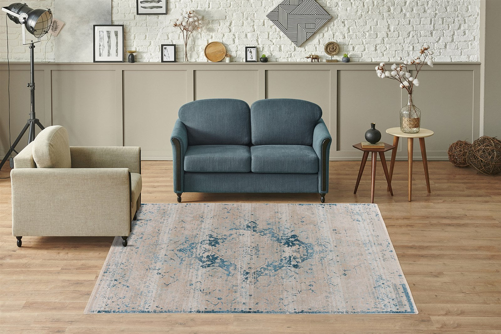 Dilan 200 Blau 160cm x 230cm