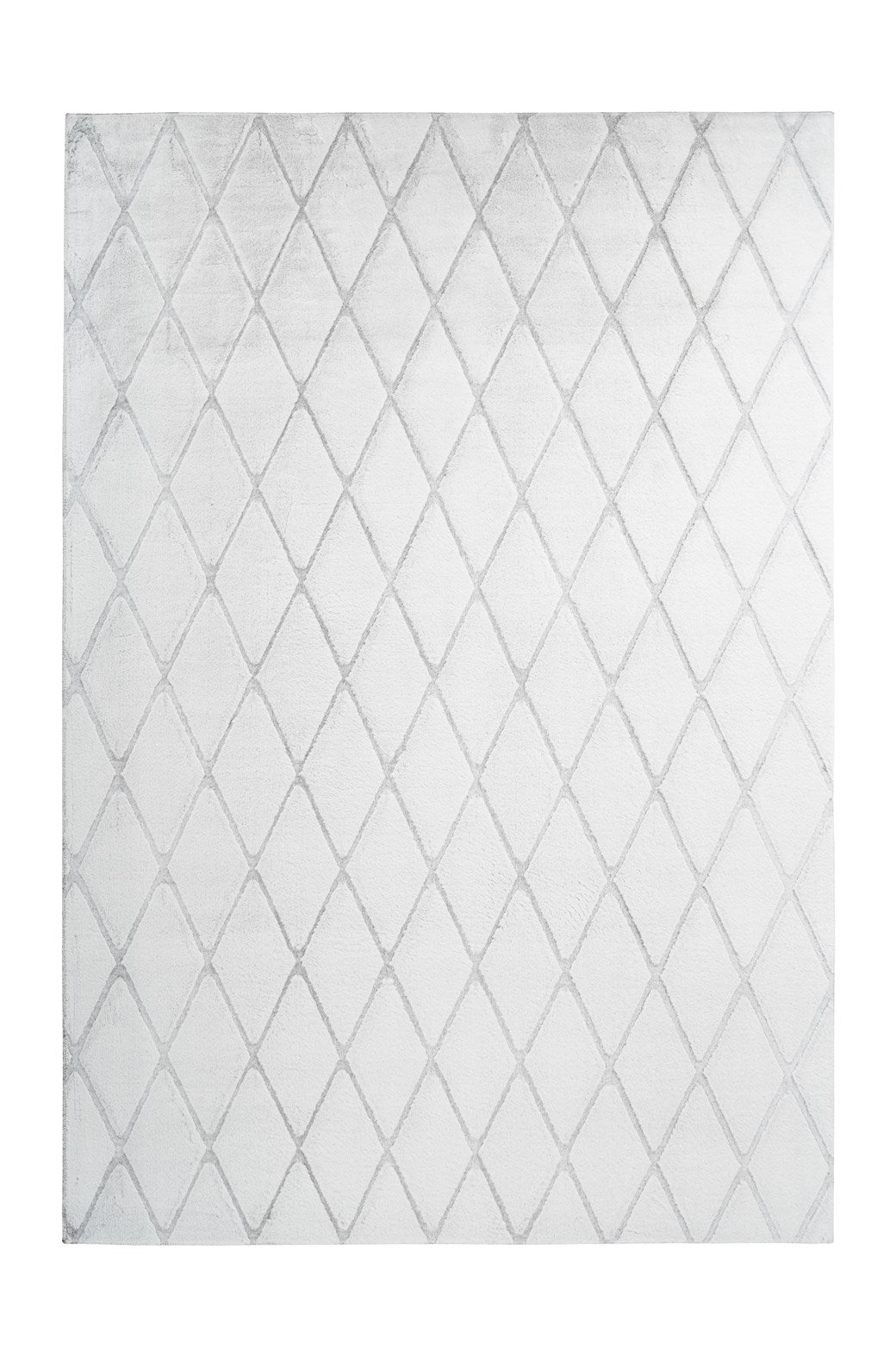 Vivica 200 Weiß / Graublau 160cm x 230cm