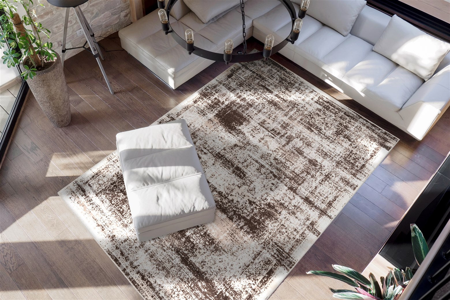 Ariya 200 Taupe / Braun 160cm x 230cm