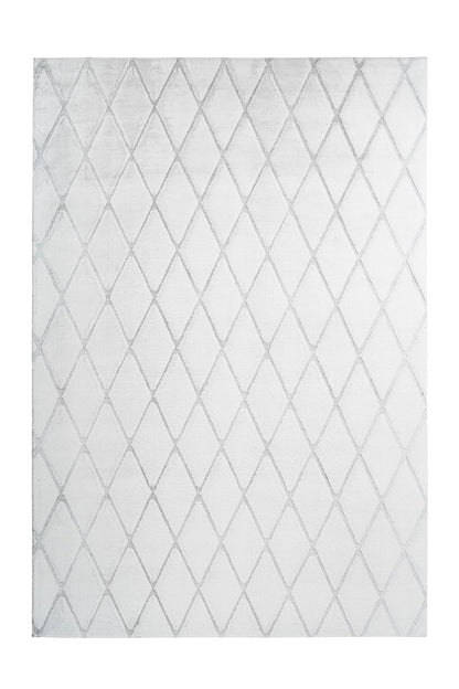 Vivica 200 Weiß / Graublau 160cm x 230cm