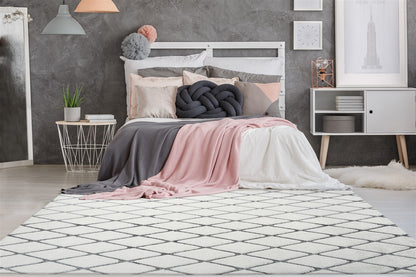 Vivica 200 Weiß / Anthrazit 160cm x 230cm